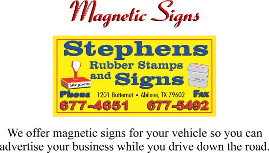 magnetic signs