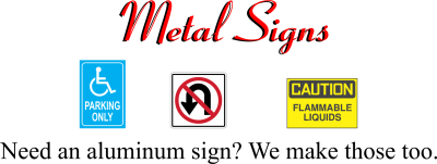 metal signs